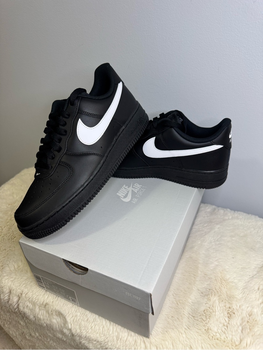 Nike Air Force 1 Low - Black/White Men’s Athletic Shoes